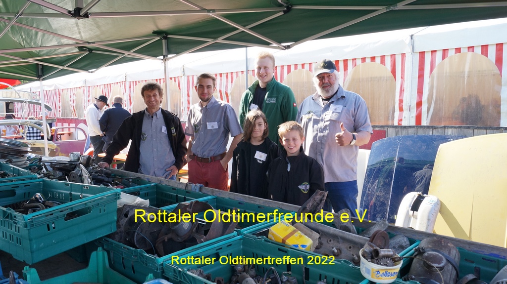 Jugendgruppe der Rottaler Oldtimerfreunde e.V. - Stand beim Treffen 2022